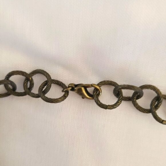 Abstract Large Beaded Necklace - Picture 3 of 4